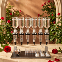Distributeur de parfum professionnel à 6 têtes, flacon en verre avec pompe pulvérisatrice, présentoir pour bar à parfums