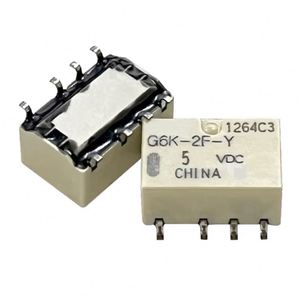 G6K-2F-Y-TR-5VDC Miniature Double-Pole Double-Throw (DPDT) Signal Relay 5V DC 100mW New and Original Relay in Stock - Product Image 1