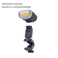 Lampe de barbecue rechargeable et orientable à 360° pour extérieur, étanche IP65, 4000K, lithium-ion, 3 niveaux de luminosité, USB-C