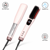 Brosse Lissante Céramique Portable en Gros, Brosse à Cheveux Ionique Chauffage Rapide Anti-Statique pour Coiffure Quotidienne à Domicile