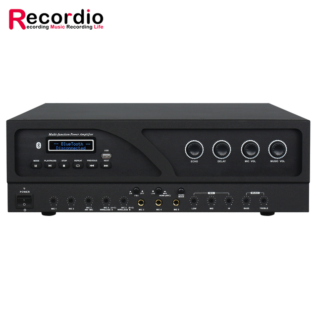 GAP-BK1000 Karaoke Card Pack Multi-functional Amplifier Digital Processor Anti Whistling High-Power USB BT Reverb Speaker Mic