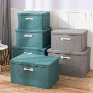 <b>30L</b> Multi-Purpose Fabric <b>Storage</b> <b>Boxes</b> with Handles for Wardrobe Living Room - Product Image 3