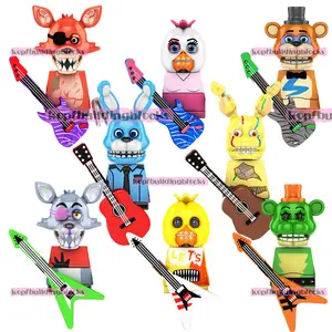 KF6160 Five Night at Freddy Horror Game Block figura Bonnie Chica Foxy Spintraft FNAF Mini figura de acción juguete de bloques de construcción