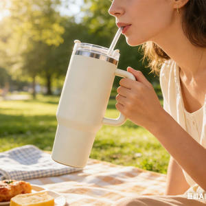 Gobelet isotherme pour voiture 40 oz pour boissons chaudes et froides 6-12h avec paille amovible, gobelet de voiture unisexe pour hommes et femmes, gobelet en acier inoxydable 40 oz - Product Image 3