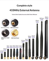 Antenne amplificatrice de signal LoRa 5G 868MHz 915MHz 5dBi 8dBi 10dBi omnidirectionnelle en fibre de verre pour station de base Wifi Lora 5dBi pour mobile