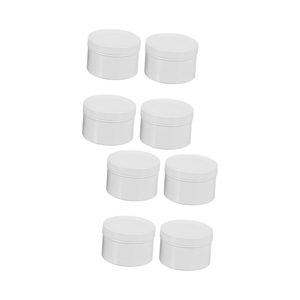 Envases Cosméticos y para Alimentos al por Mayor, Tarro de Crema de Plástico PET Blanco de 50ml, 80ml, 100ml, 120ml, 150ml, 200ml, 250ml con Tapa y Serigrafía - Product Image 1
