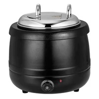 Hotel-Catering-Ausrüstung Buffet-Suppentopf 13L Elektrischer Kochtopf Isolierte Behälter Goldener Chafing Dish Suppenwärmer Kochtopf