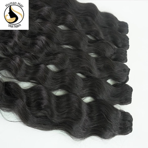 Cabello ondulado y mojado sin procesar, remy virgen, venta al por mayor, 5 mechones de cabello humano Vietnam - Product Image 5