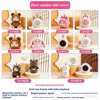 Speaker Boneka Bertenaga AI dengan Emoji Mata Dinamis, Mainan Hadiah Mini Lucu, Isian Kapas PP, Buatan Cina