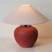 Lampe de bureau en céramique simple à prix de gros, décoration d'intérieur, éclairage de chevet pour salon, chambre à coucher, hôtel, lampe de table