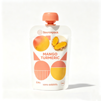 Pochettes écologiques en plastique avec bec verseur pour aliments liquides pour bébés, jus de fruits, boissons et emballages de boissons