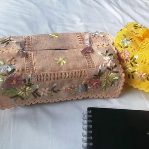 Прямоугольная коробка для салфеток Европейского сада, коробка для салфеток, коробка для салфеток, набор полотенец для автомобиля, чехол для салфеток с гравировкой - Product Image 4