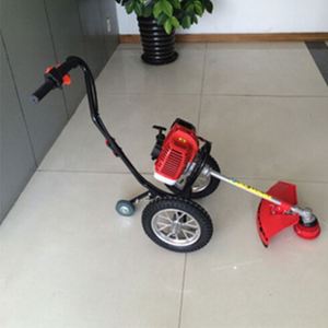 43cc Grass Cutter Gasoline Hand-Push <b>Cultivator</b> with Wheels for Garden Soil Cultivation and Land Preparation - Product Image 5