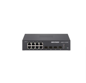 Switch Ethernet Industrial Gigabit Administrado Hikvision DS-3T1512 Lite de 12 Puertos RJ45 para Montaje en Riel DIN Sin PoE para Fábrica - Product Image 1