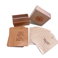 Boîte cadeau personnalisée, cartes flash, cartes d'affirmation de soi positives et inspirantes, cartes à jouer imprimées, paquet dans une boîte de jeu