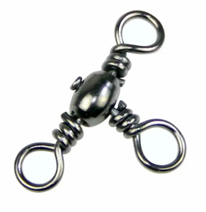 Émerillons de <span class=keywords><strong>pêche</strong></span> en laiton à trois voies avec mousqueton de sécurité, connecteurs <span class=keywords><strong>triple</strong></span> émerillon T-Turn - Product Image 6
