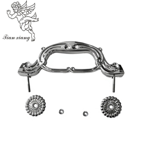 Poignée de cercueil en PP en gros, en stock, couleur argent H9010, quincaillerie professionnelle pour cercueil, articles funéraires - Product Image 1