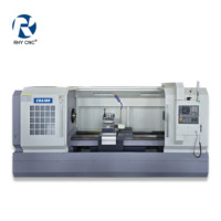 Tour CNC à banc plat robuste CK6180, portée de coupe 800 mm, longueur de traitement 2000 mm, haute précision, commande automatique, horizontal