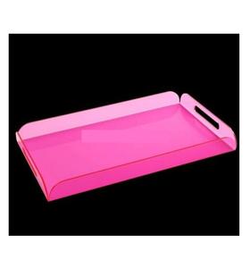 Bandeja acrílica de mármol blanco con flor rosa de diseño fabuloso, bandeja acrílica de la mejor calidad para mesa, bandeja acrílica decorativa - Product Image 4