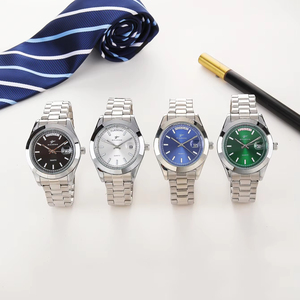 Reloj de Lujo de Aleación de 41 mm, Más Vendido, con Esfera de Cristal, Calendario, Movimiento de Cuarzo, Correa de Acero Inoxidable de 20 mm con Cierre de Mariposa - Product Image 6