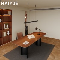 Bibliothèque haute en bois massif HAIYUE avec étagères réglables pour salon, bibliothèque