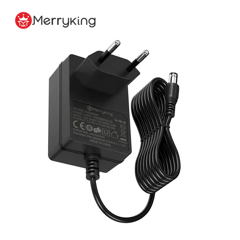 Venta directa de fábrica enchufe de la UE AC a DC 6V 5A 7,5 V 3A 8V 2A adaptador de corriente 12V 2a adaptador de corriente 15V 1.5a Para pedales de efectos de guitarra