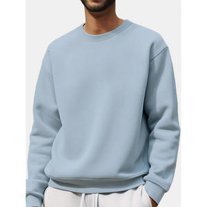 Sudadera Unisex Extra Grande con Cuello Redondo, 300 g/m², 100% Algodón, Forro Transpirable, Diseño Sólido, Tejido de Punto, Primavera - Product Image 4