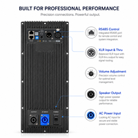 Module d'amplificateur audio bi-amplifié de classe D actif professionnel X2DM800-2 800W DSP 15 pouces