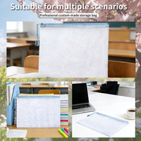Sacs de classement en PVC imperméables personnalisables en format A4, adaptés aux fournitures de bureau nécessaires aux écoles et aux bureaux