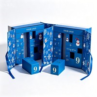 Boîte cadeau surprise de Noël personnalisée, calendrier de l'avent de 30 jours, boîte cadeau en carton pour Noël