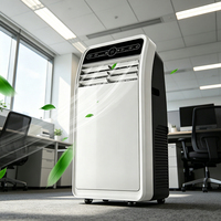 Climatiseur Électrique Portable 9000 BTU, Unité de Climatisation Compacte, Refroidisseur, Déshumidificateur, Filtre Anti-Poussière, Mode Veille, Ventilateur, Pour Extérieur et Usage Domestique