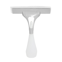 Kit de nettoyage multifonction de haute qualité avec raclette à fenêtre en plastique PP blanc glacé et gel de silice, et flacon pulvérisateur pour usage domestique et automobile