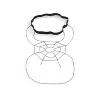 Cadena de muslo con diseño de telaraña y empalmes huecos, cadena corporal de metal, liguero de pierna sexy y a la moda, personalizado para mujer