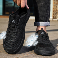 Chaussures de sport décontractées basses pour hommes, personnalisées, en gros, à marque privée, à lacets, en maille et daim, respirantes et légères, EU