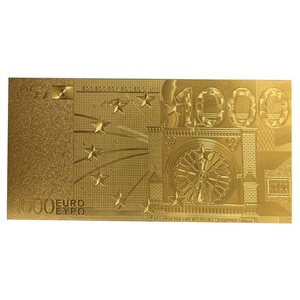 ธนบัตรยูโรแบบใหม่เคลือบฟอยล์ทองกันน้ำ พลาสติก 5 10 20 50 <span class=keywords><strong>100</strong></span> 200 500 1000 ดอลลาร์ สำหรับเป็นของขวัญ สไตล์ยุโรป - Product Image 6