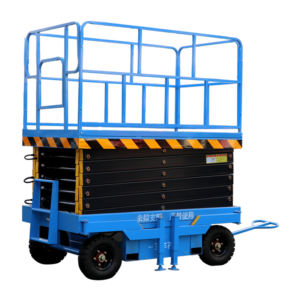 Plataforma Elevadora de Tijera Eléctrica Hidráulica 4M 6M 8M 10M 12M 14M, Plataforma de Trabajo Aérea Manual Remolcable - Product Image 6