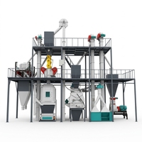 Chaîne de production entièrement automatique de granulés de bois, moteur haute productivité 380V/220V, faible effort manuel, réduction des erreurs humaines