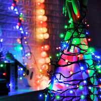 Guirlandes lumineuses solaires de Noël, lumières de Noël d'extérieur, IP65 étanche, 8 modes, LED, décorations de Noël pour arbre, patio, jardin