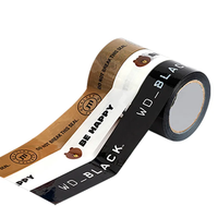 Ruban adhésif transparent imprimé avec logo personnalisé, ruban adhésif pour emballage cadeau, ruban adhésif pour sceller les boîtes cadeaux