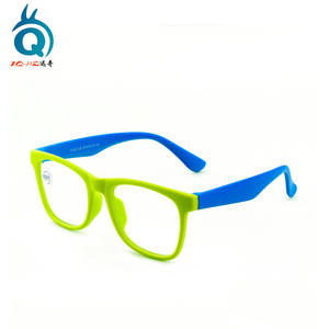 Xq-Hq Lunettes anti-lumière bleue pour enfants, monture rectangulaire en plastique, unisexe, pour les cours en ligne, protection anti-myopie - Product Image 3