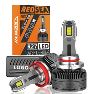 REDSEA R27 240W 50000LM Canbus Faros LED H1 H7 9005 9006 9012 ไฟหน้า LED หลอดไฟที่กําหนดเอง H11 H4 LED ไฟหน้าสําหรับรถยนต์