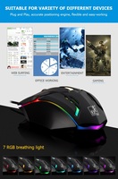 Mouse Gaming PC Optik USB Kualitas Tinggi Harga Terjangkau Sampel Gratis Garansi 1 Tahun 4 Tombol OEM ODM RGB Backlit 800 DPI