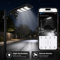 Lampe de sécurité solaire extérieure avec Wi-Fi 4G intégré, lampadaire avec caméra CCTV IP65