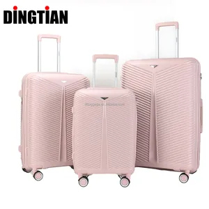 2023 nuovo design PP bagaglio valigia da viaggio personalizzata Set di alta qualità Valiz 3 en 1 Luxury Koffer set Hard shell OEM source factory