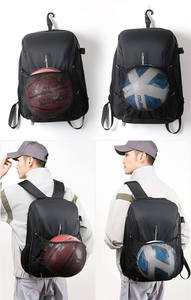 Sac à dos personnalisé imperméable pour équipement de basketball, sac à dos pour raquette de volley-ball avec filet à balle externe, compartiment pour chaussures pour le football - Product Image 6