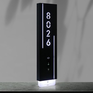Segnalino del numero della porta della camera dell'appartamento personalizzato Hotel non disturbare le piastre della porta dell'interruttore del campanello con luce e HFBH gratuito - Product Image 2