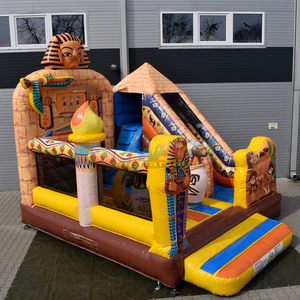บ้านลมเป่าลมรูปฟาโรห์สำหรับเด็ก รุ่นเชิงพาณิชย์ พร้อมสไลเดอร์ - Product Image 2