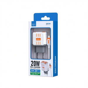 A+<b>C</b> Wall Charger 20W GaN <b>USB</b> <b>C</b> to <b>C</b> <b>Cable</b> for Home Travel - Product Image 2