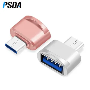 PSDA USB3.1Mini OTG电缆USB OTG适配器微型USB转USB转换器适用于平板电脑安卓三星华为中兴小米