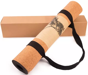 Tapis de yoga en liège souple écologique antidérapant de 5 mm d'épaisseur, tapis de fitness <span class=keywords><strong>Pilates</strong></span>, <span class=keywords><strong>coussin</strong></span> d'exercice 72x24 pouces, personnalisable avec sac de transport - Product Image 6